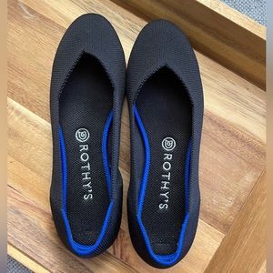 Rothy’s Black Flats (EUC) 9.5